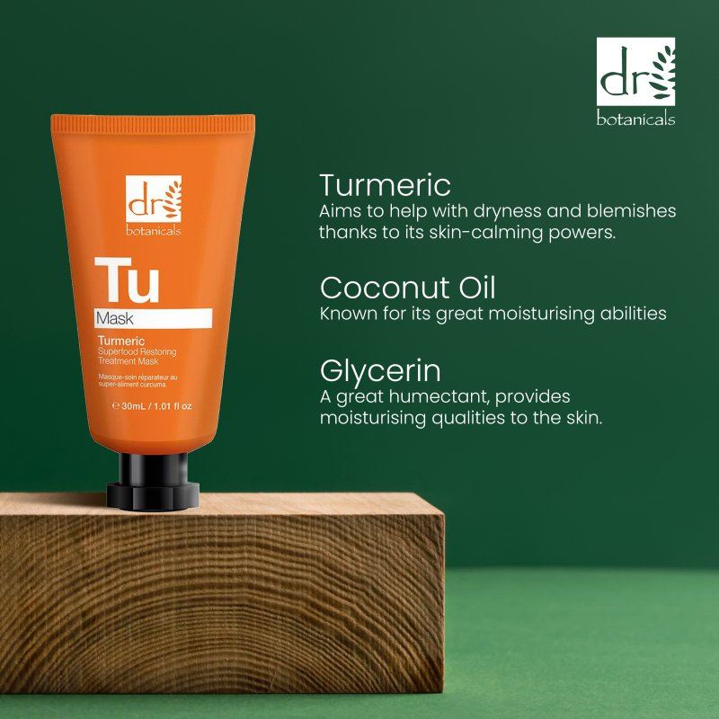 Turmeric Superfood Restoring Treatment Mask 30ml - Powder Formula