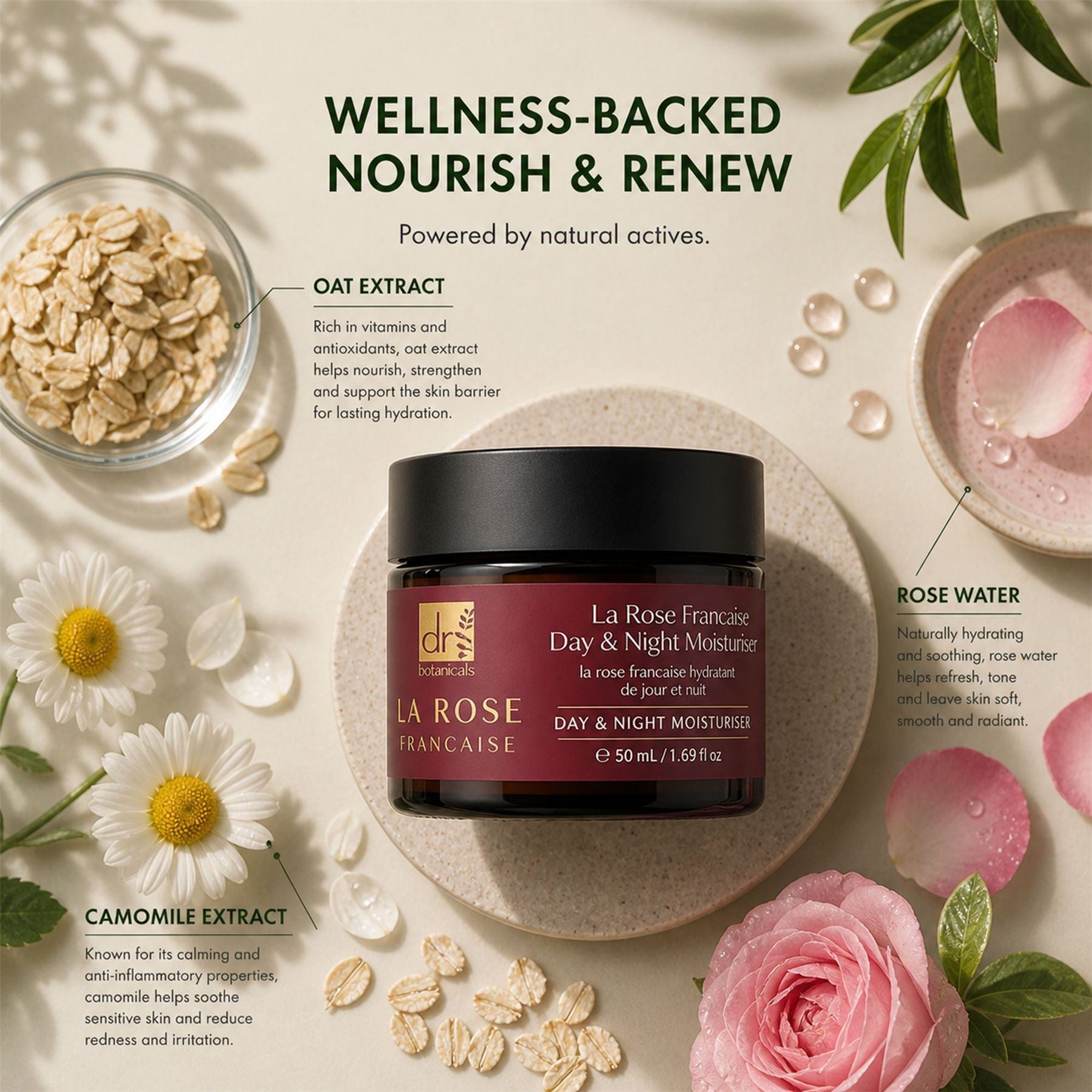 La Rose Francaise Duo Day & Night Moisturiser 50ml