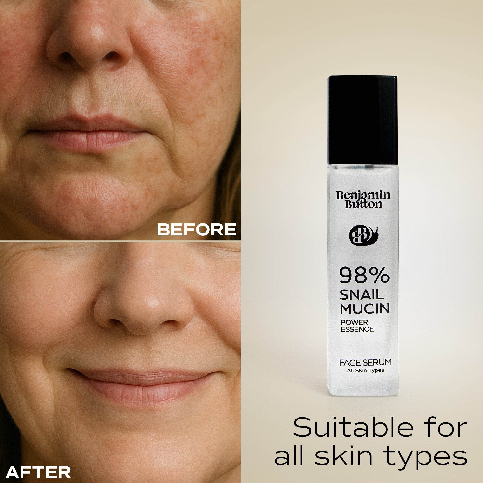 Snail Mucin Serum 98% - Hydrating Snail Secretion Serum - 100ml