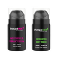 Tattoo-care Bundle, Moisturiser & Vibrancy Serum + Exfoliating Body Scrub | 100ml Airless Pumps