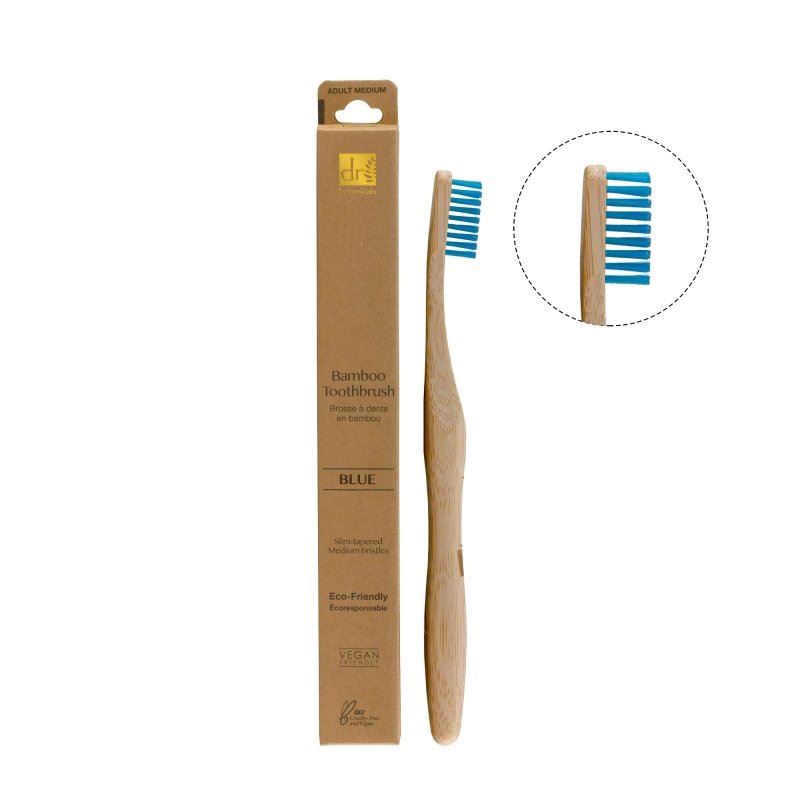 Bamboo Toothbrush Kit – Blue, Rainbow & Yellow