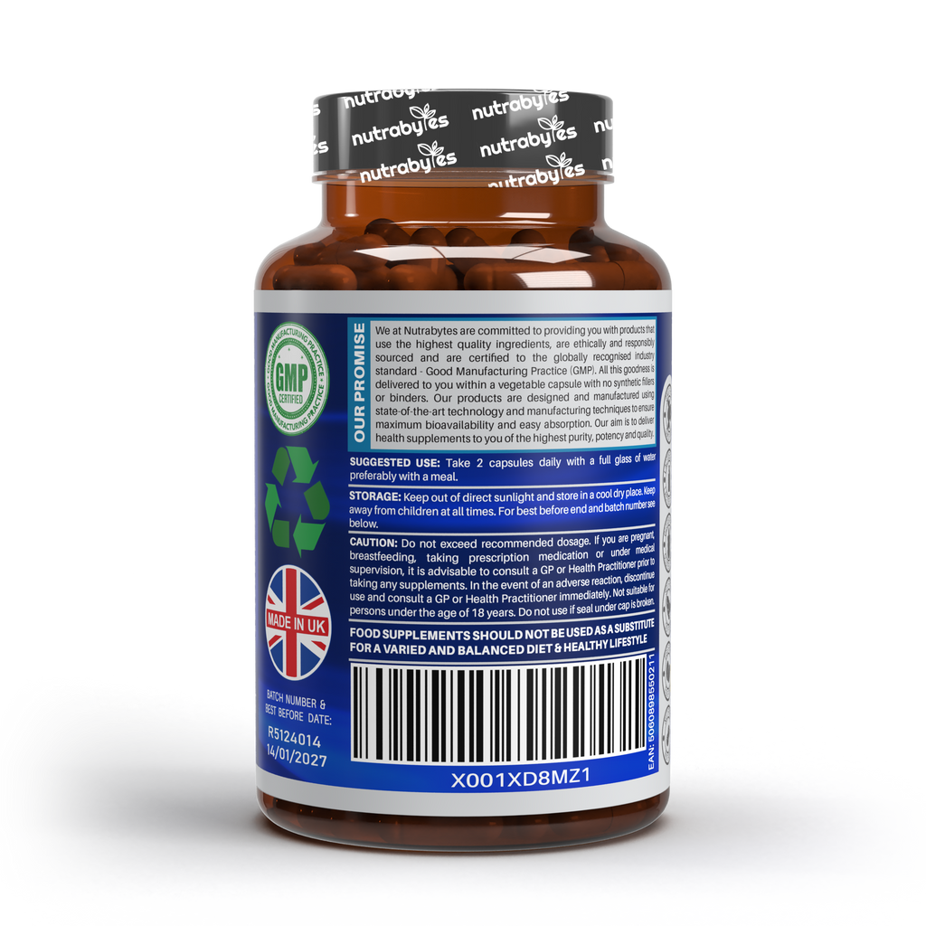 Marine Collagen Capsules Types 1 & 3 with Hyaluronic Acid & Vitamin C | 180 Capsules | 3-Month Supply | UK Made