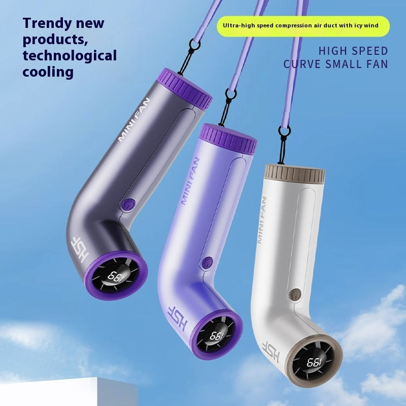 Rechargeable Handheld Turbo Fan - USB Portable Desk Fan, 199 Speed Settings