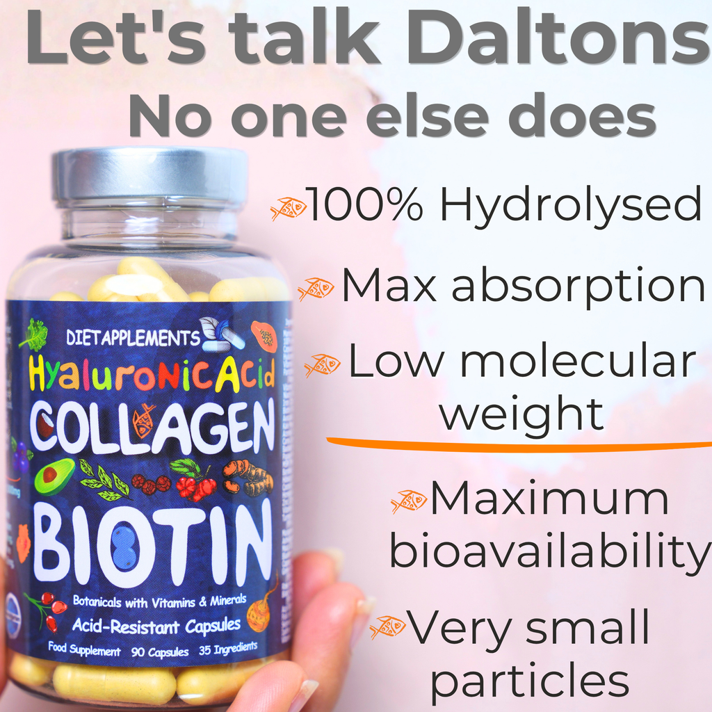 Marine Collagen, Hyaluronic Acid, Biotin, Vitamins, Minerals & Superfood - 35 Ingredients