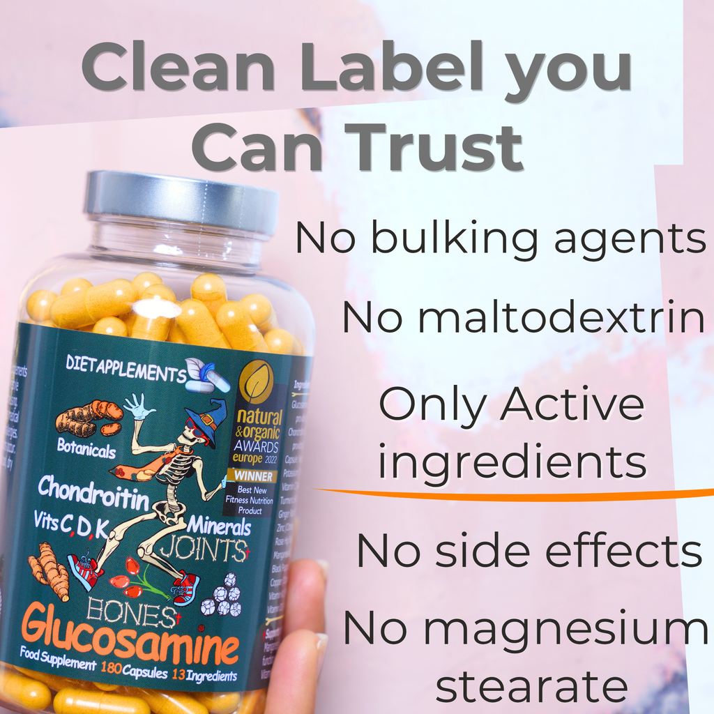 Glucosamine, Chondroitin, Turmeric, Vitamins & Minerals for the Bones & Joints