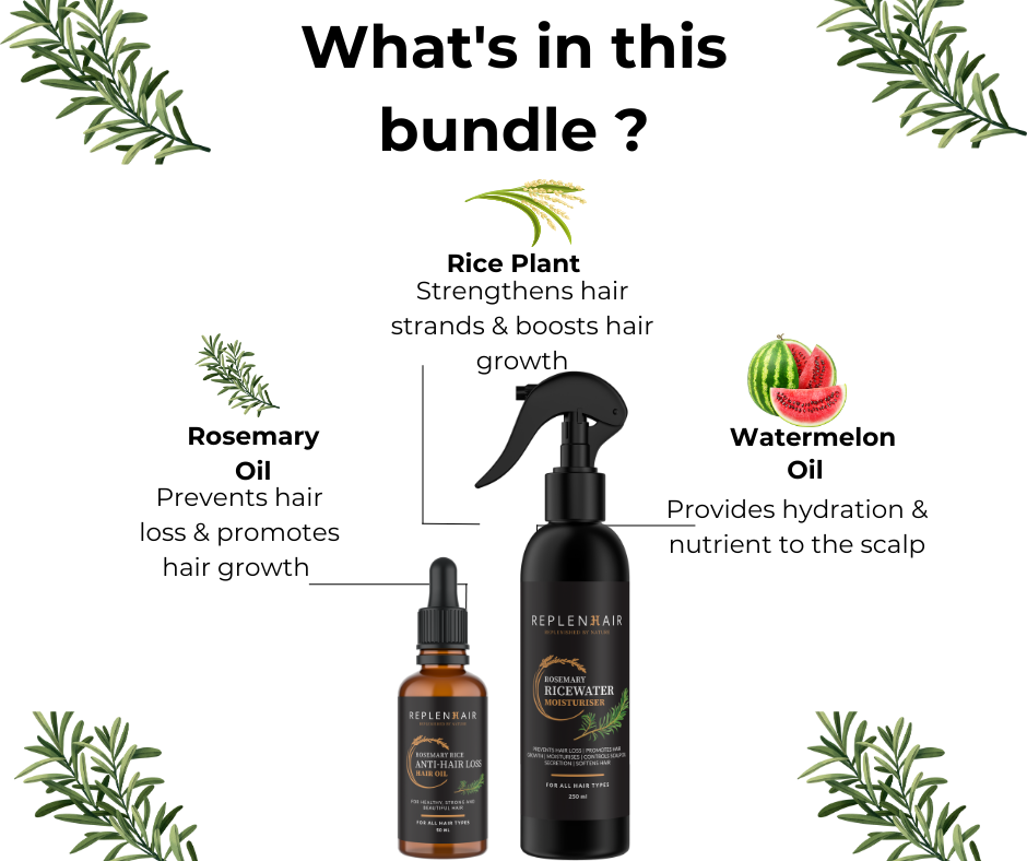 Rosemary Rice Water Duo | Scalp Oil & Leave-In Spray