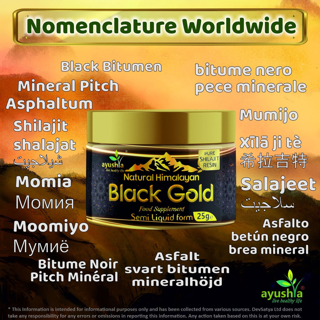 Black Gold Himalayan Shilajit Resin – 25g