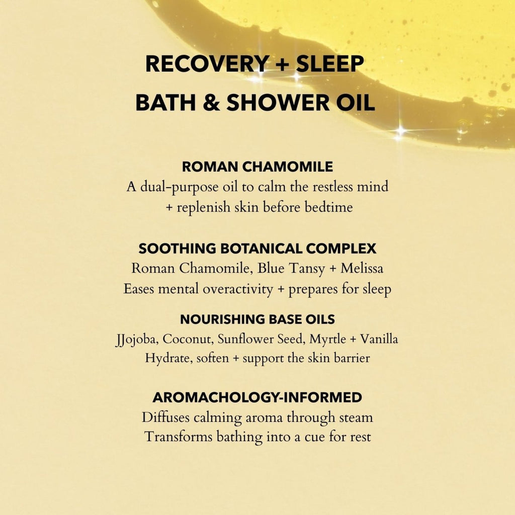 Bath & Shower Oil with Roman Chamomile & Cornish Lavender