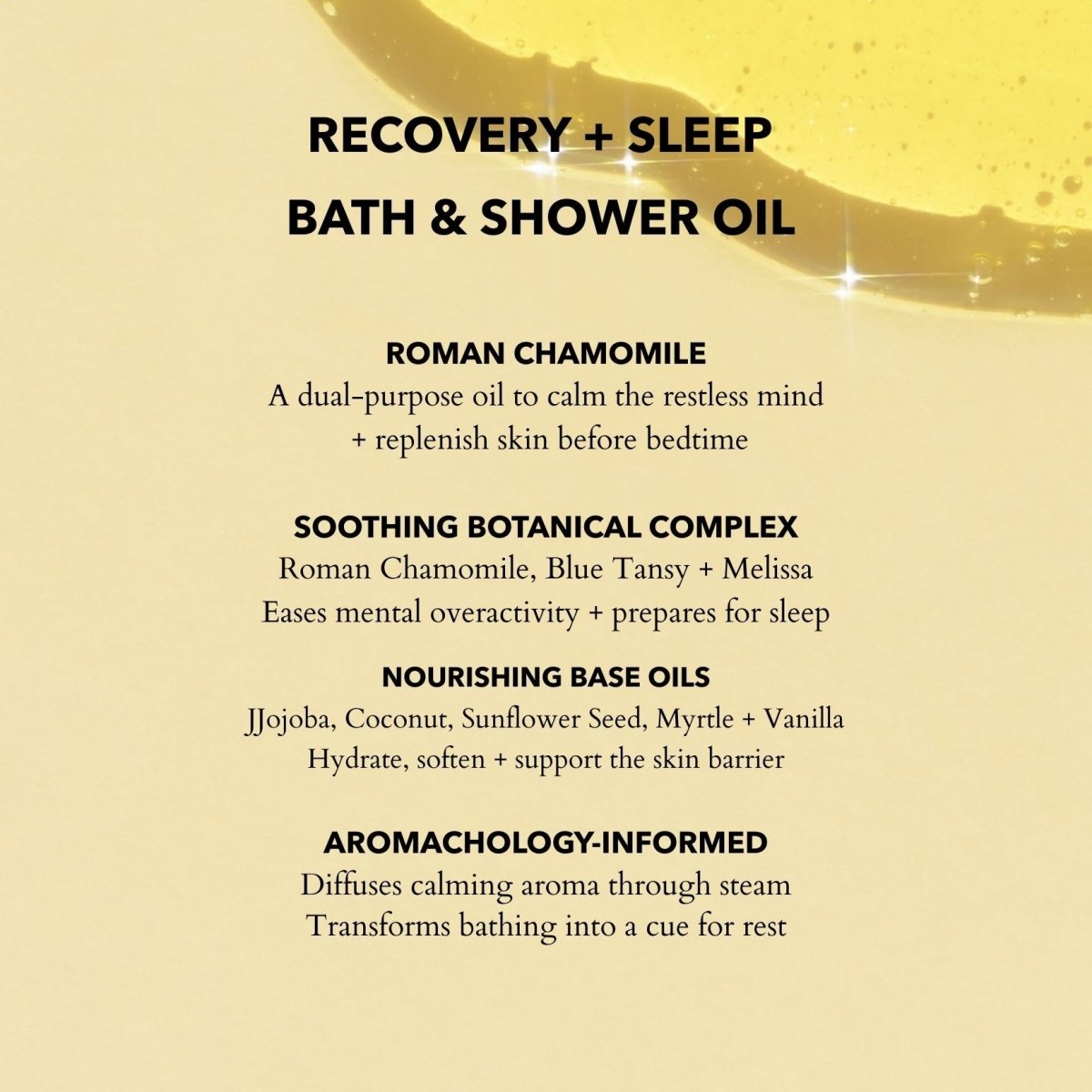 Bath & Shower Oil with Roman Chamomile & Cornish Lavender
