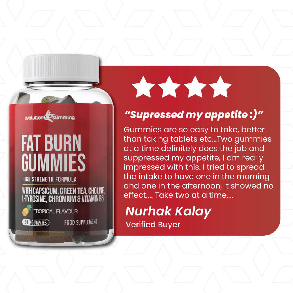 Capsicum, Green Tea and L-Tyrosine Gummies by Evolution Slimming