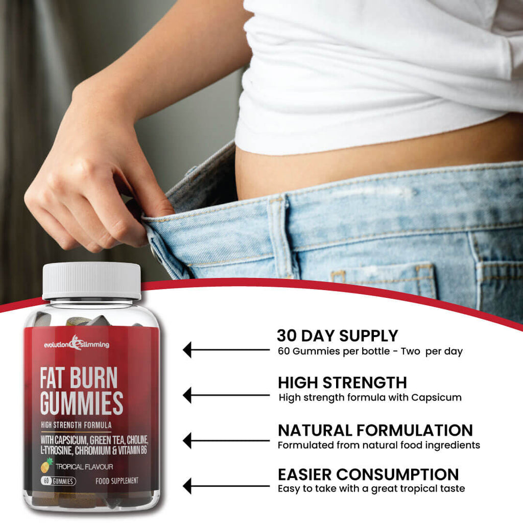 Capsicum, Green Tea and L-Tyrosine Gummies by Evolution Slimming
