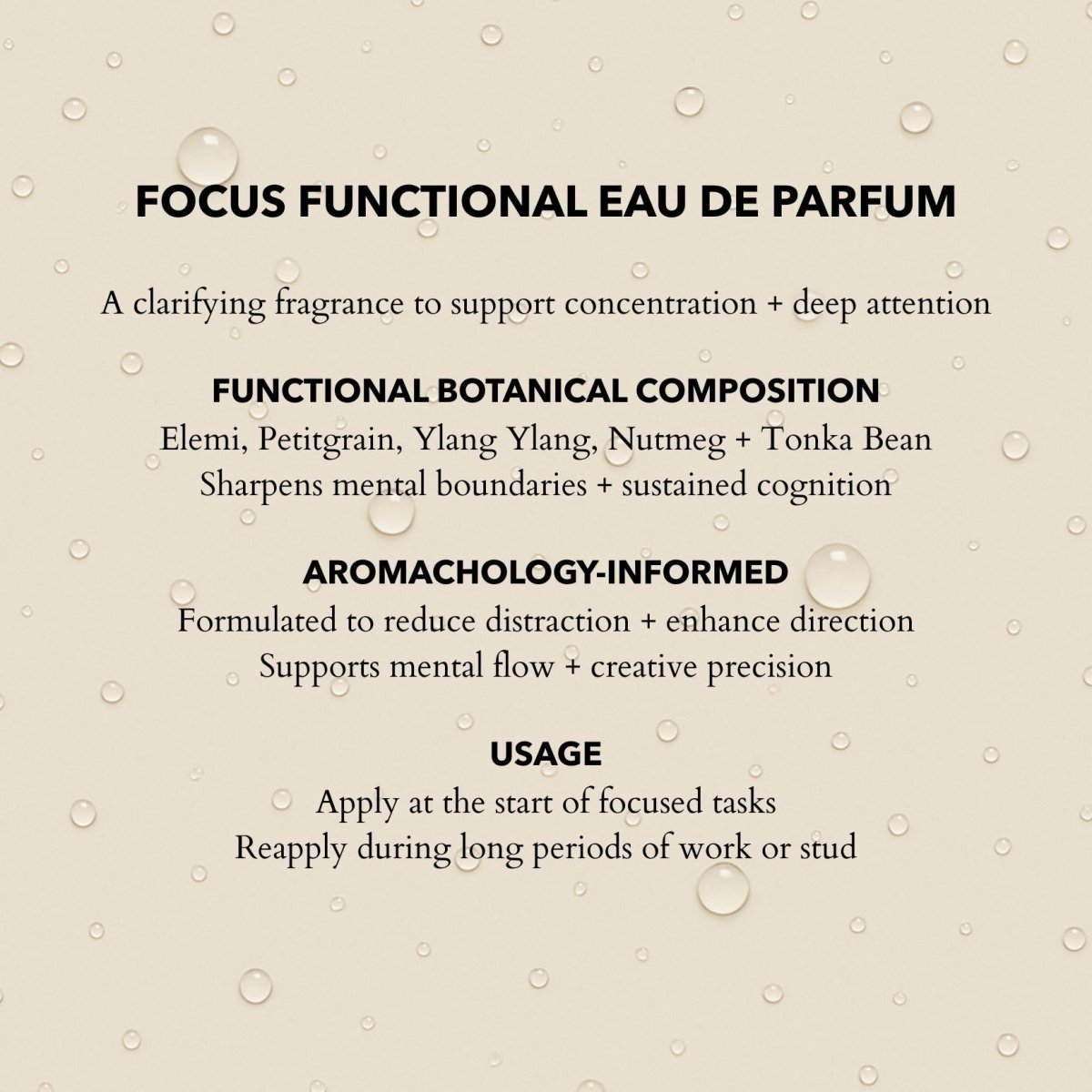 Focus Eau de Parfum | Sharpen Focus & Awaken the Senses 100ml