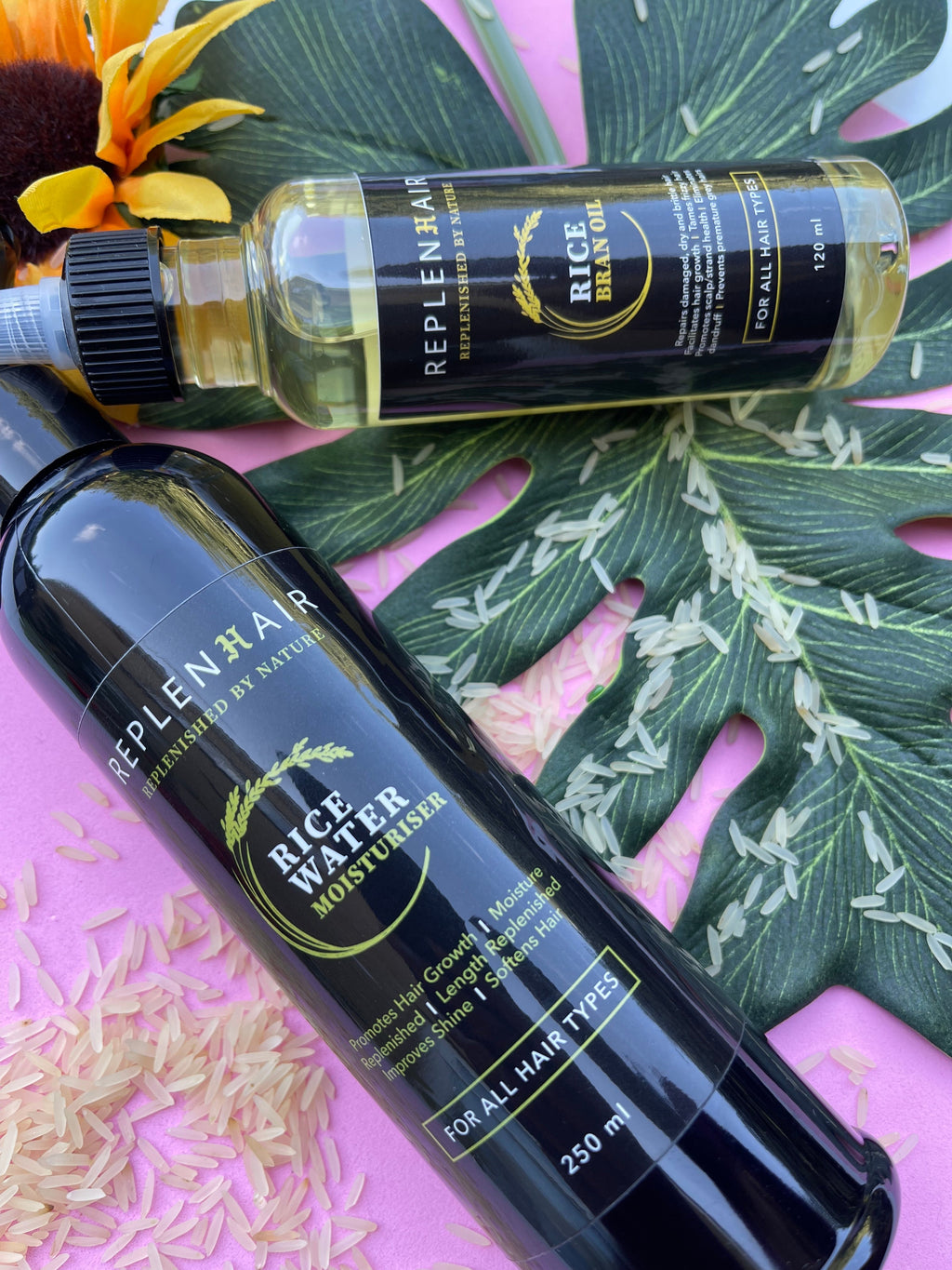 Rice Water and Peppermint Hair Moisturiser Spray by Replenhair