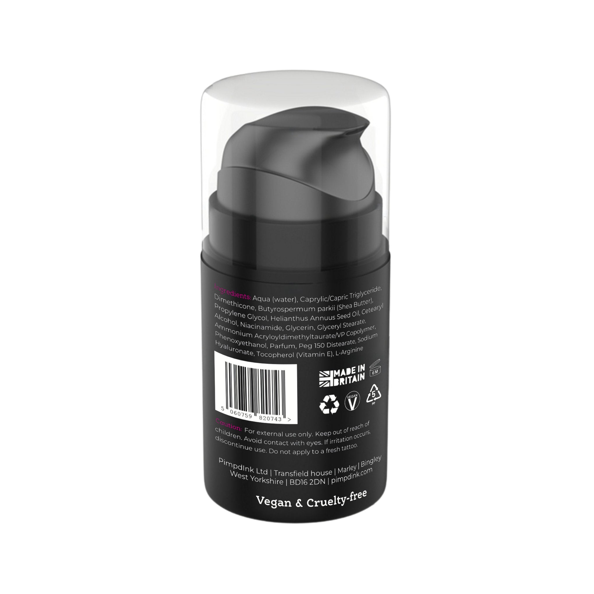 TATTOO MOISTURISER & VIBRANCY SERUM | 100ml Airless Pump