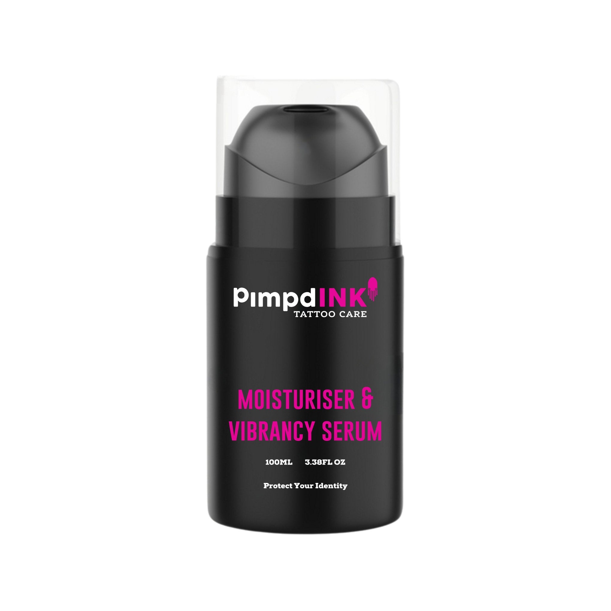 Tattoo-care Bundle, Moisturiser & Vibrancy Serum + Exfoliating Body Scrub | 100ml Airless Pumps