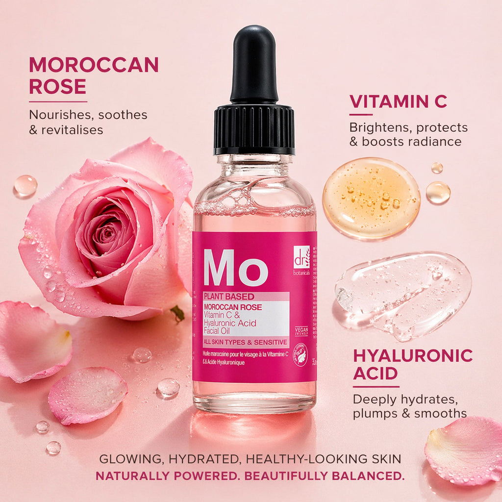Moroccan Rose Facial Oil with Hyaluronic Acid & Vitamin C