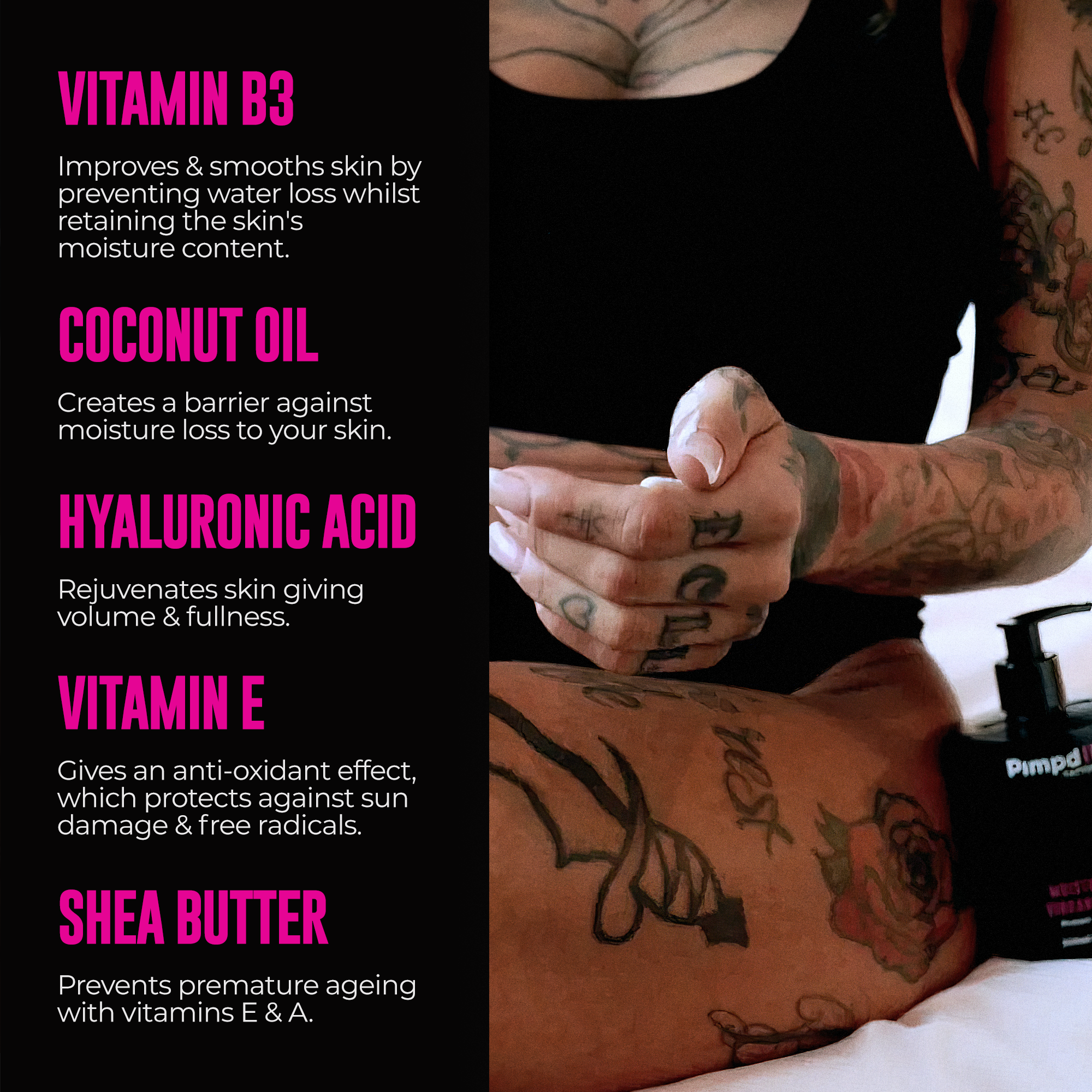 Tattoo-care Bundle, Moisturiser & Vibrancy Serum + Exfoliating Body Scrub | 100ml Airless Pumps