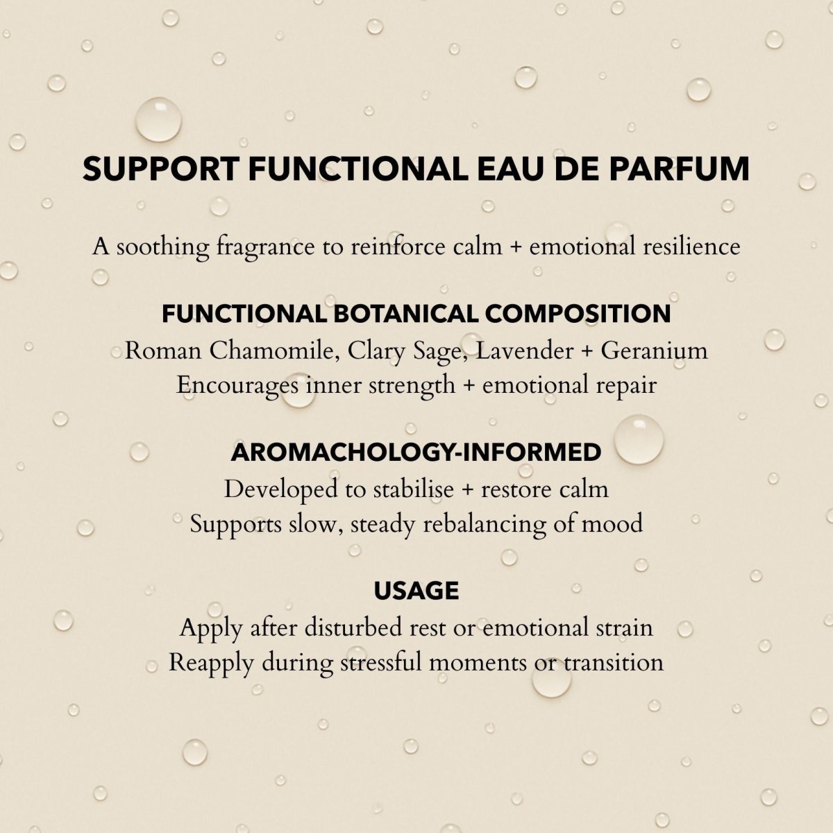 Support Eau de Parfum | Protective, herbaceous & restorative