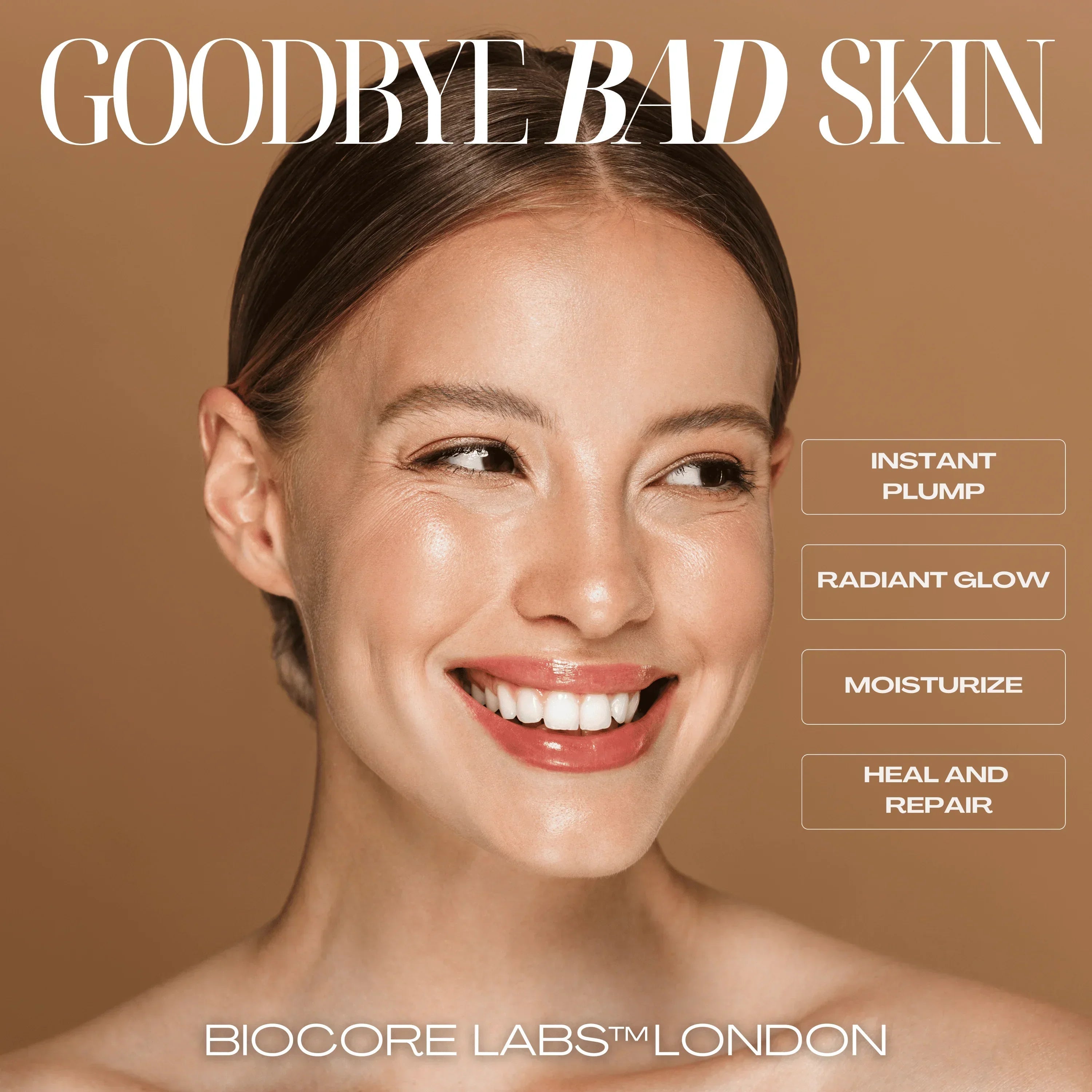 ADVANCED 3 IN 1 SUPER SERUM by BIOCORE LABS™ ANTI AGEING, HYDRATING SNAIL MUCIN WITH ARGIRELINE PEPTIDE and HYALURONIC ACID 100 mL