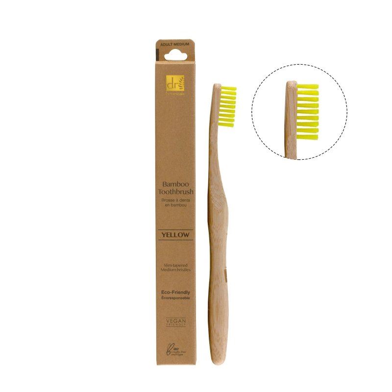 Bamboo Toothbrush Kit – Blue, Rainbow & Yellow
