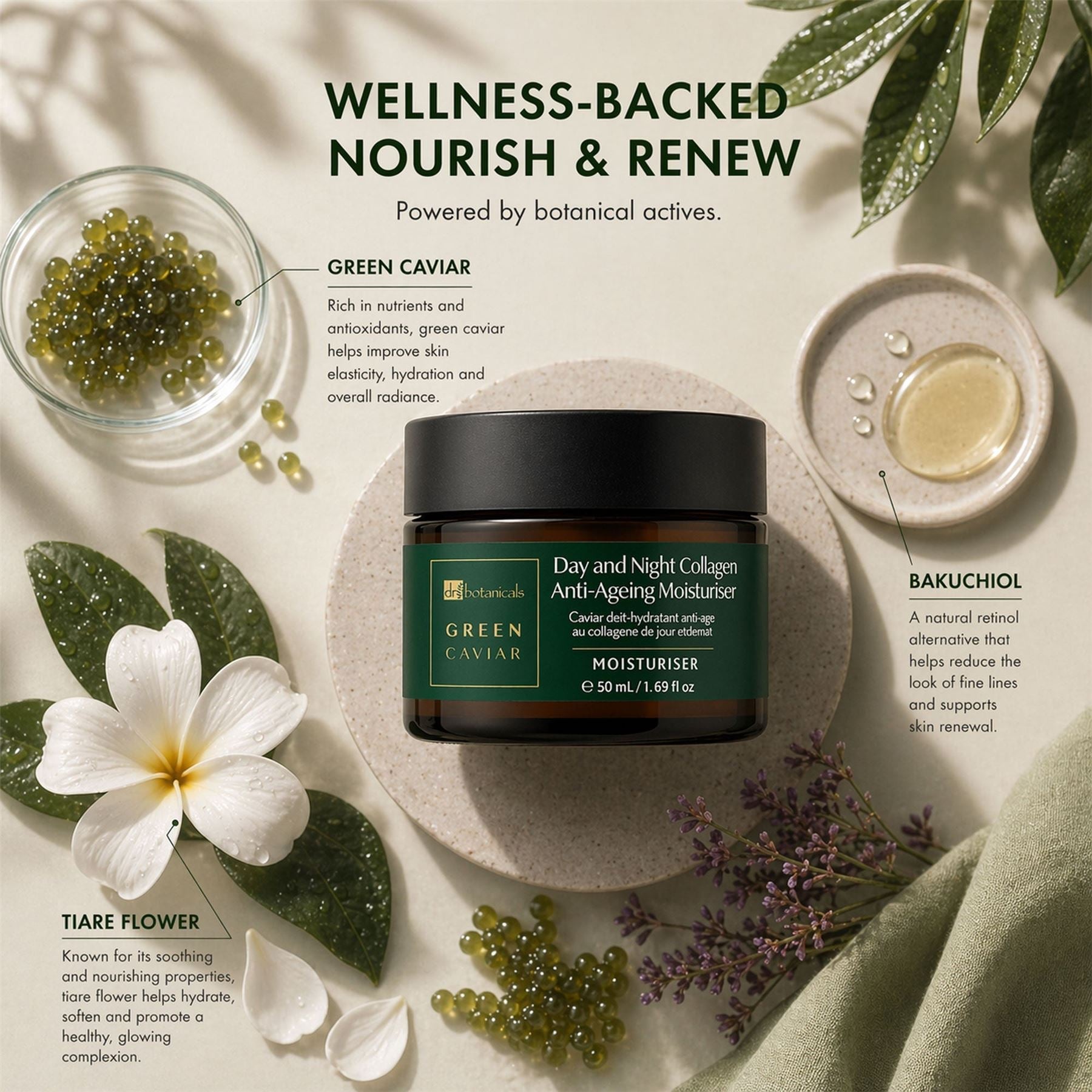 Green Caviar Day & Night Collagen Anti-Ageing Moisturiser 50ml
