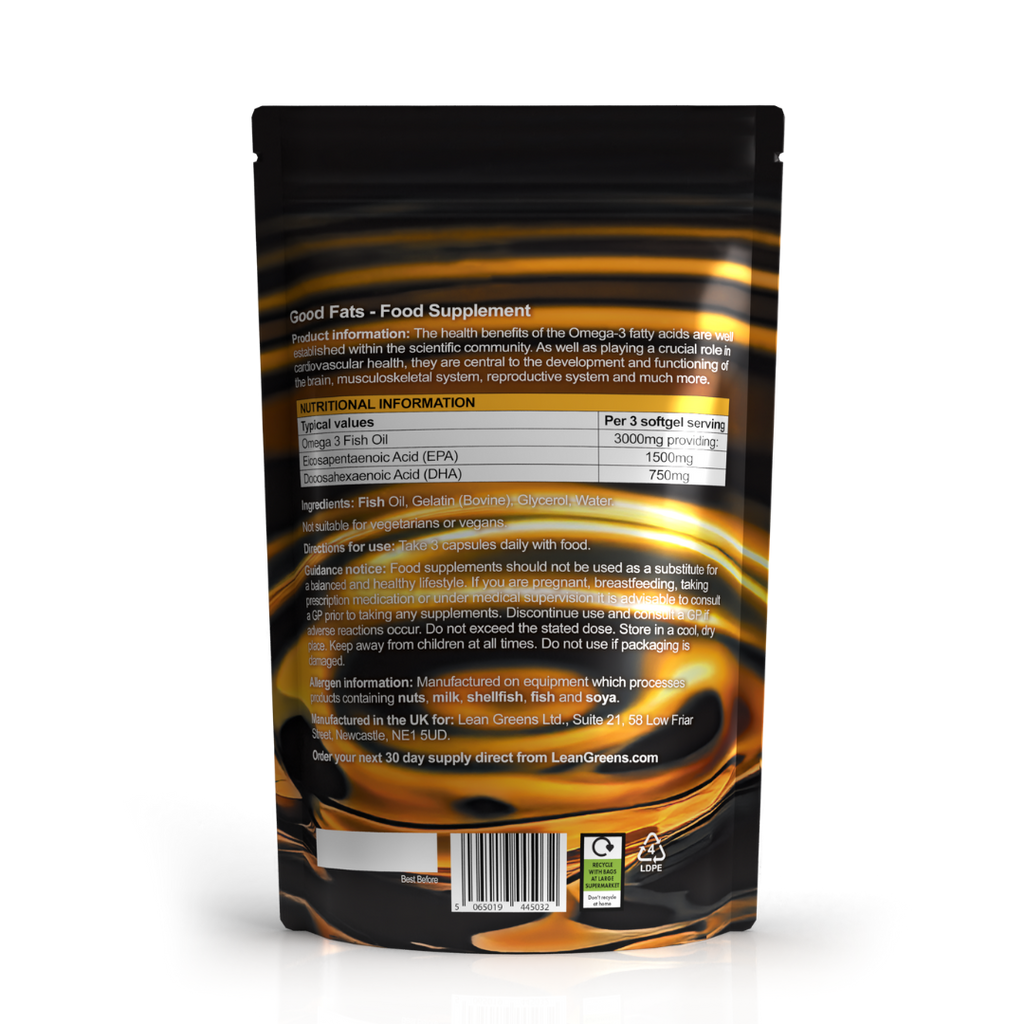 Good Fats - Premium Omega 3 Fish Oils