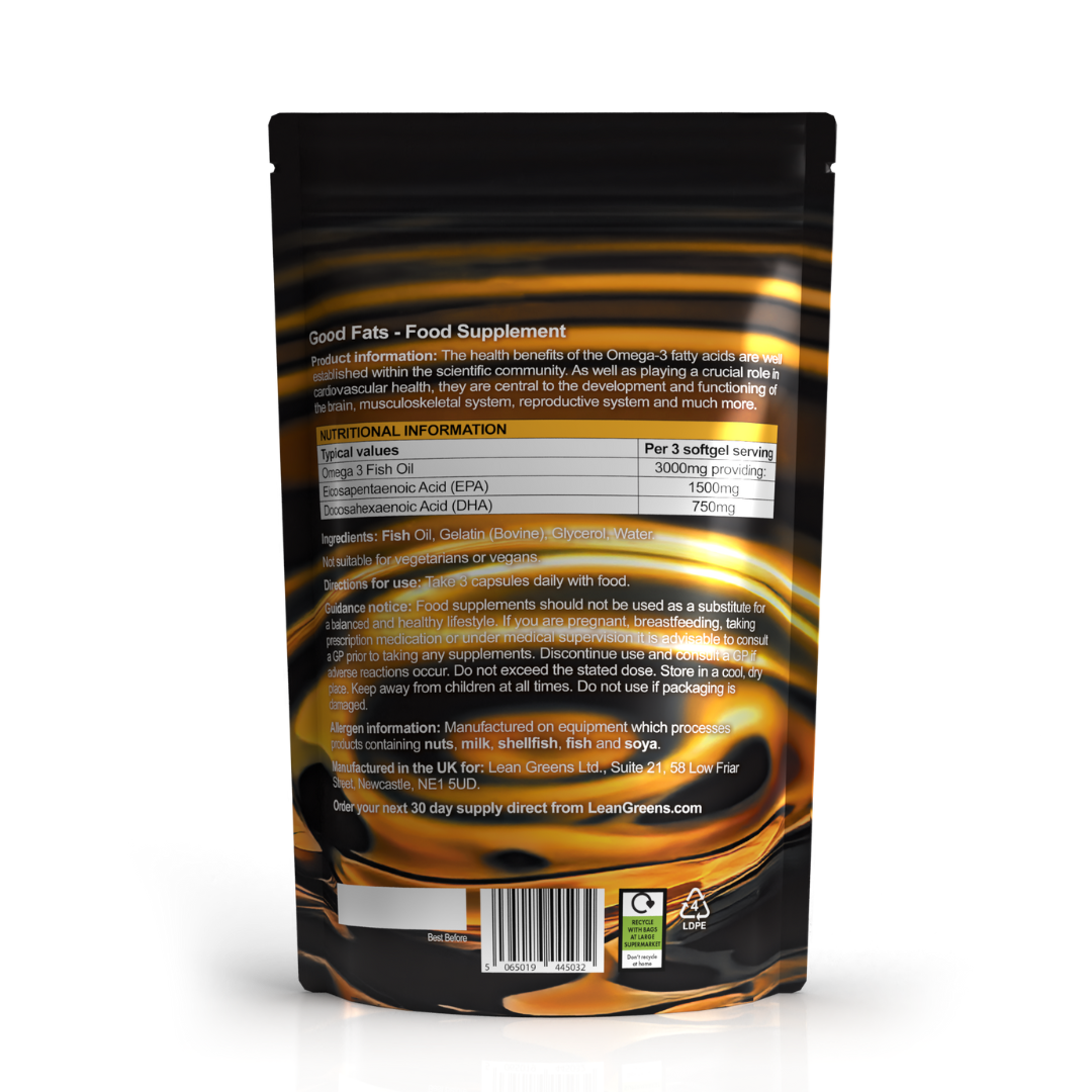 Good Fats - Premium Omega 3 Fish Oils