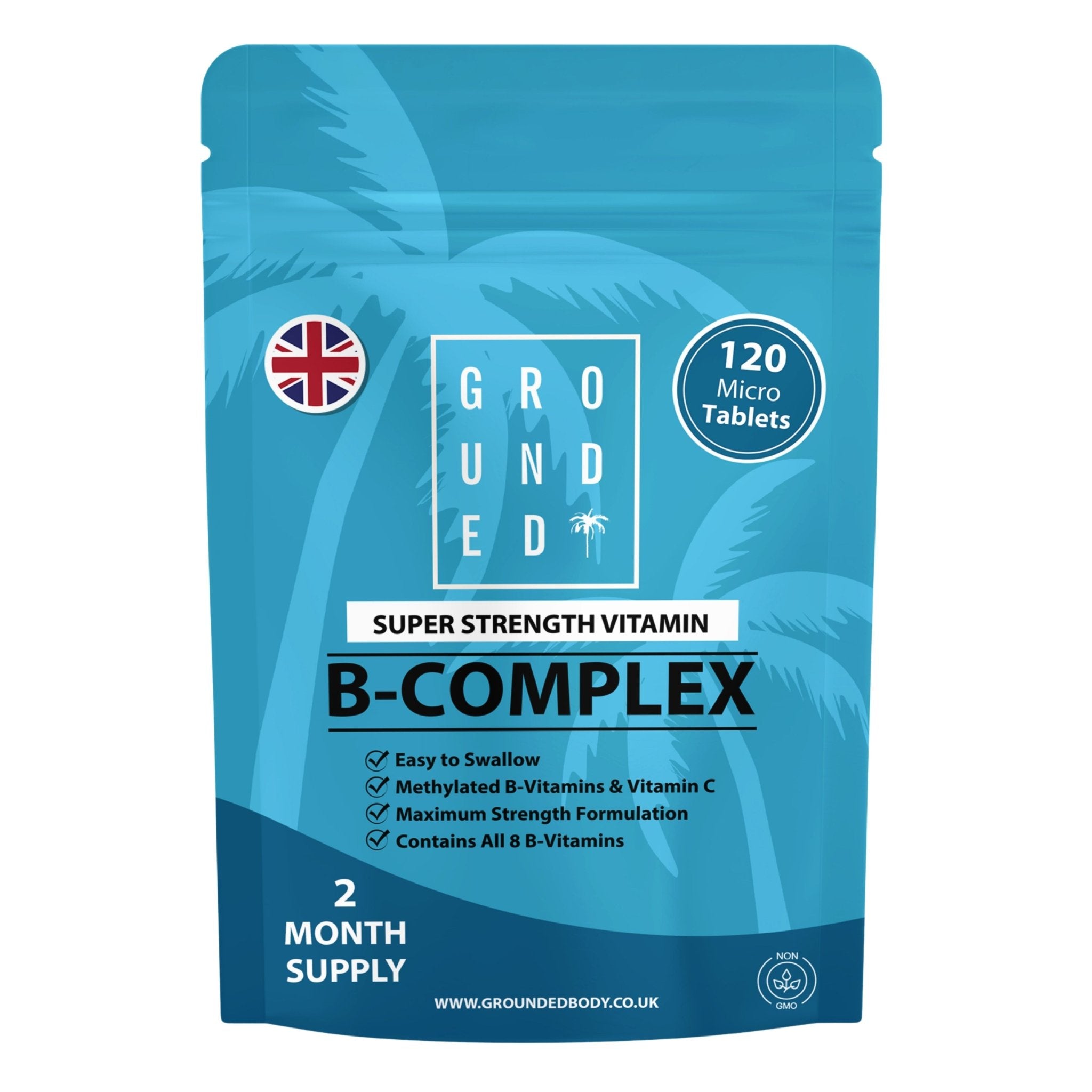 Grounded B Complex Tablets – 120 Tablets