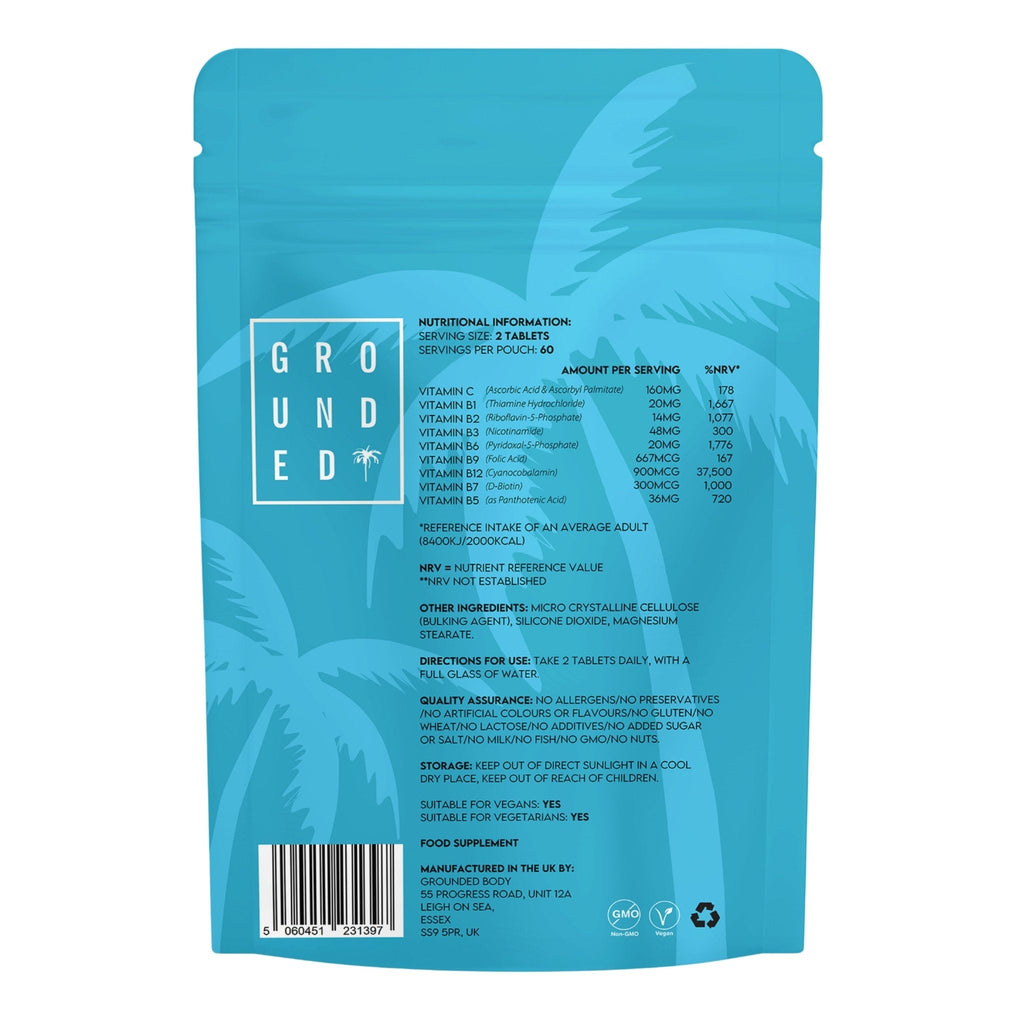 Grounded B Complex Tablets – 120 Tablets