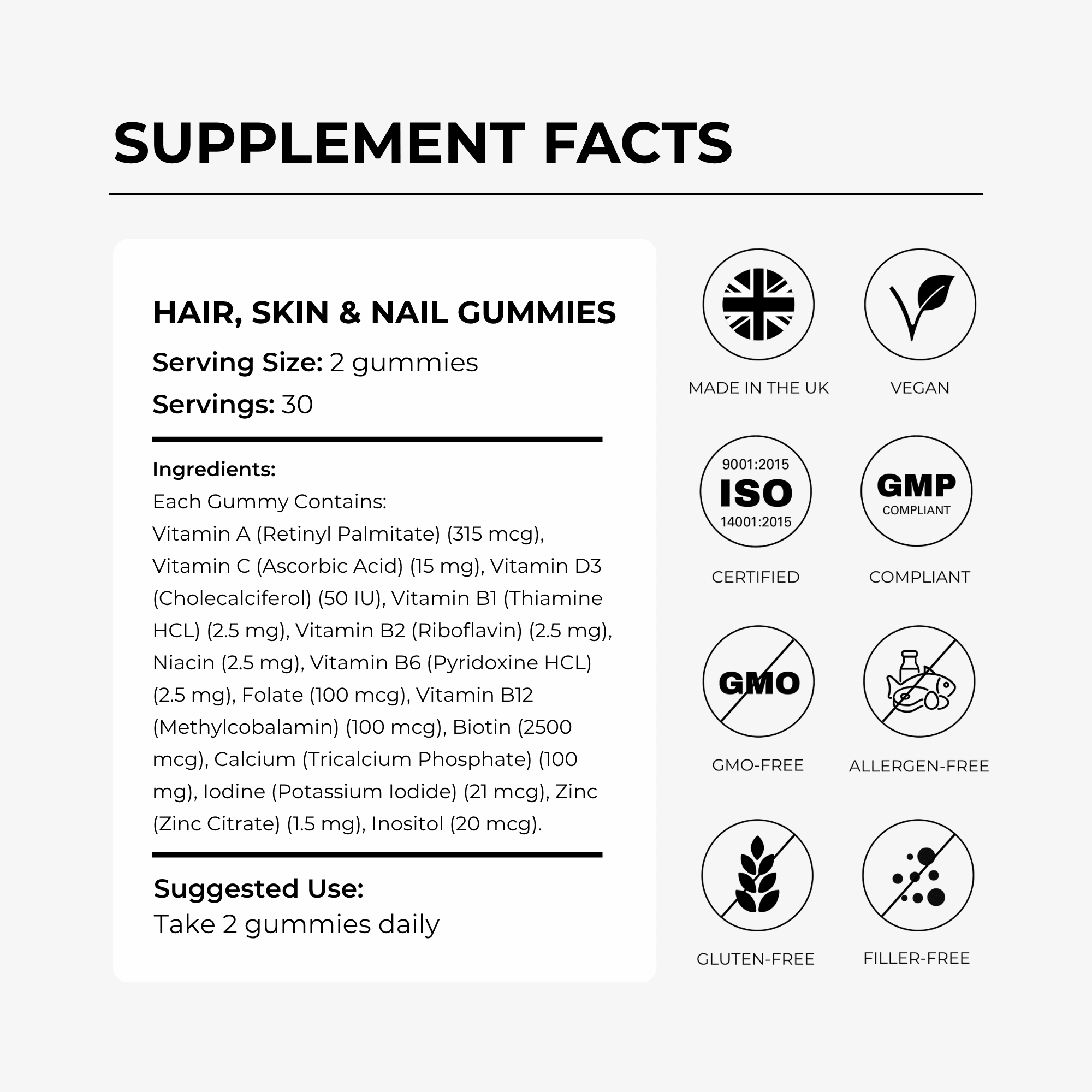 Hair, Skin & Nails Gummies