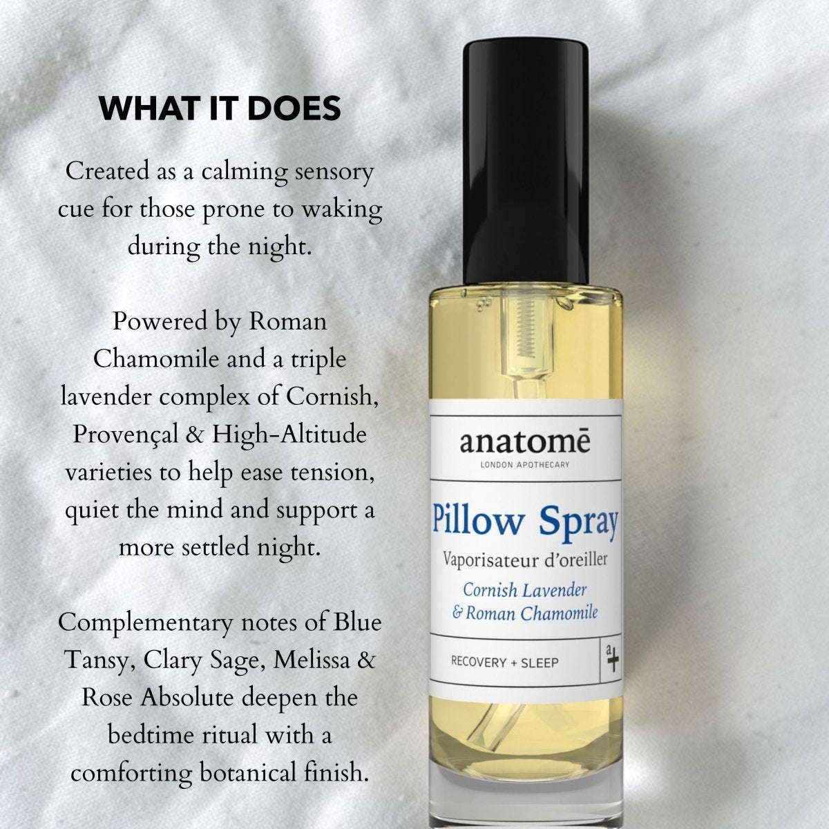 Sleep Pillow Spray | Roman Chamomile | 28 Botanical Extracts | anatomē