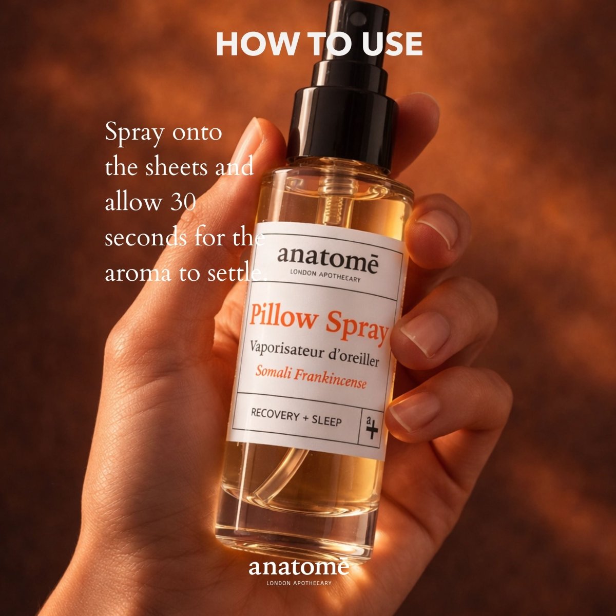 Somali Frankincense Sleep Pillow Spray | Overactive Mind | anatomē